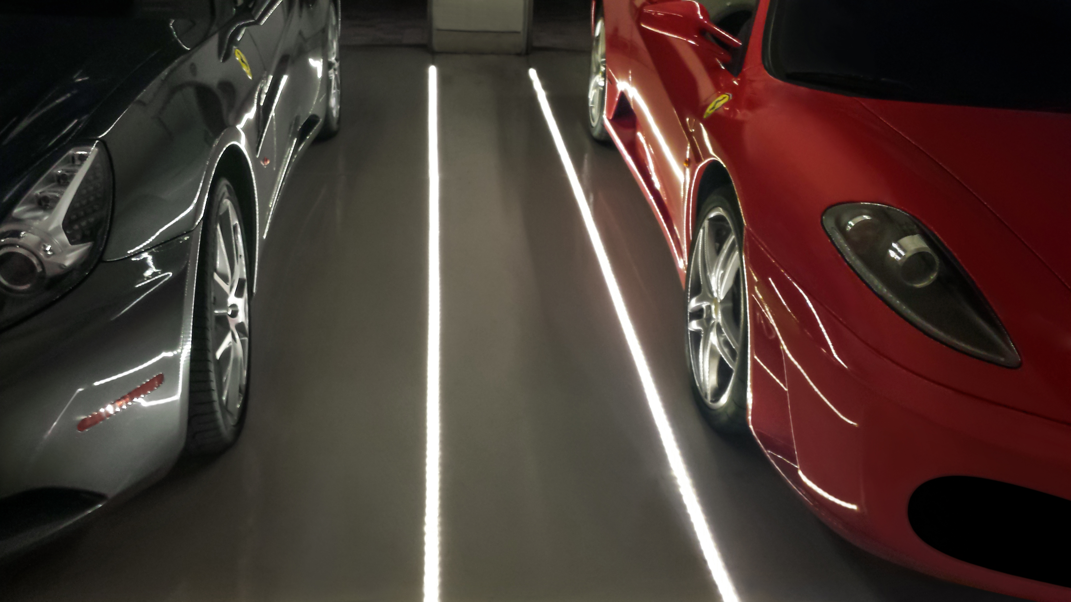 Garage on sale floor lights