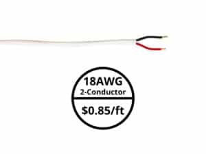 Bulk White In-Wall Cable 18AWG - $0.85 per foot