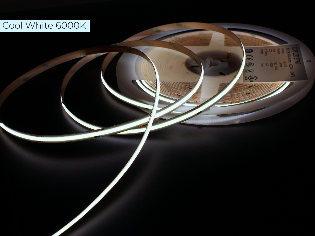 12VDC COB LED Tape Full 12M Reel (White) - $215.00