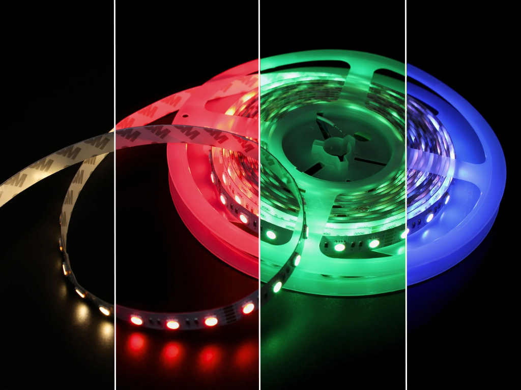 24VDC RGBW Flexible LED Reel | 16.4 ft | 18 LEDs/ft