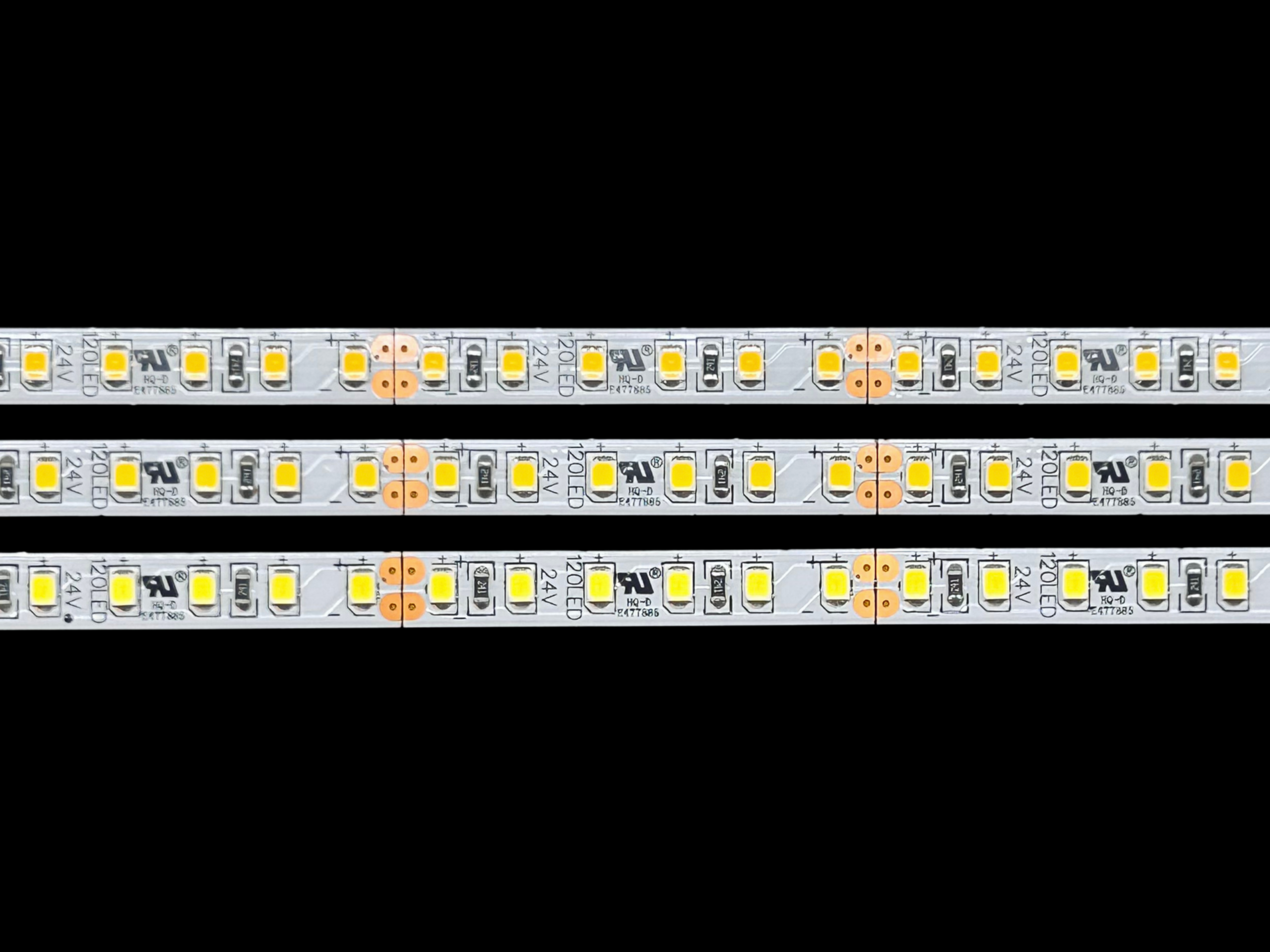 24VDC Mega Bright 100Ω Custom Flexible LED Strips | 36 LEDs/ft
