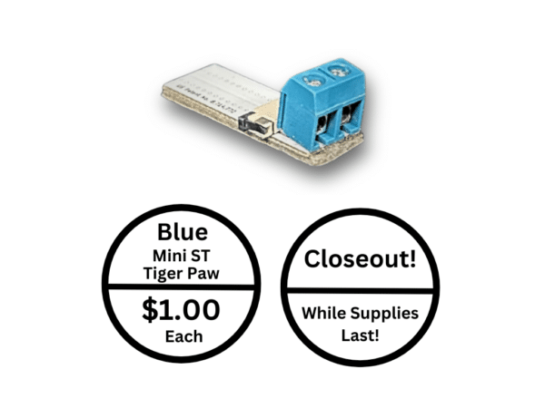 Blue Screw Terminal Tiger Paw LED Connector®