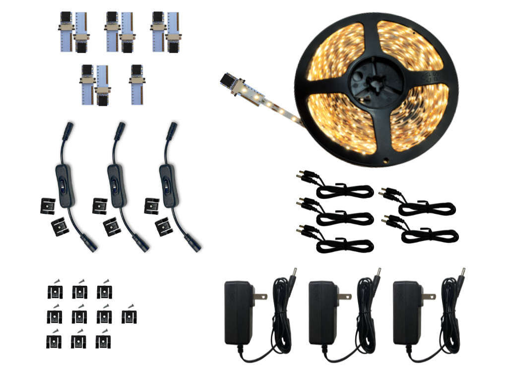 Cut and Connect Series: Super Bright Flexible Strip, 12 Meter Kit