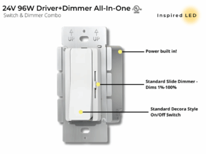 24V 96W Dimmer+Driver Combo All-In-One Switch