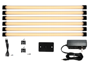 Designer Series Super Deluxe Kit, 18 Inch LED Lighting Panels, Frosted Lens Warm White | 3735WW2