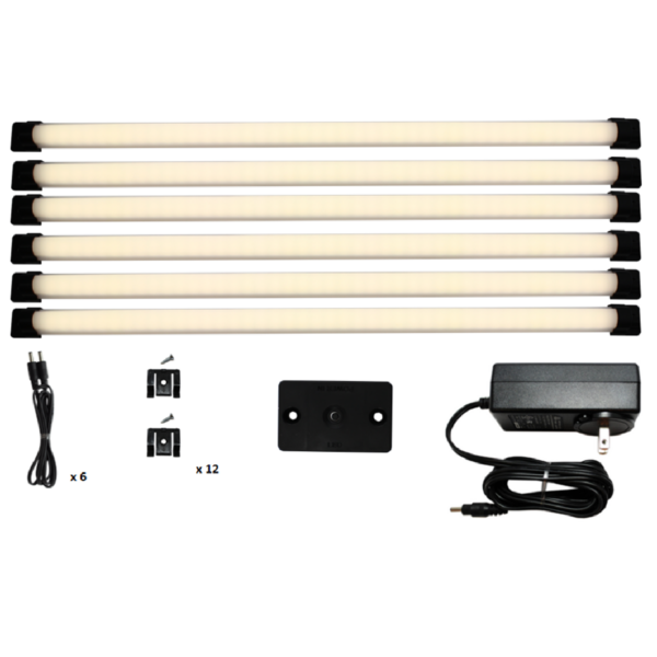 Designer Series Kit, 18 Inch LED Lighting Panels, Frosted Lens Pure White | 3736PW