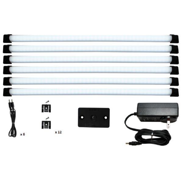 Designer Series Super Deluxe Kit, 18 Inch LED Lighting Panels, Frosted Lens Cool White | 3737CW