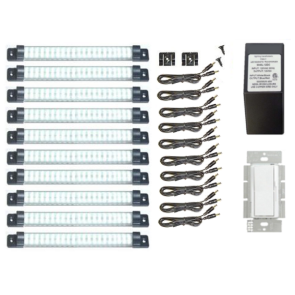 Designer Series Hardwire Kit, LED Lighting Panels, 10", Clear Lens | 3742-3744