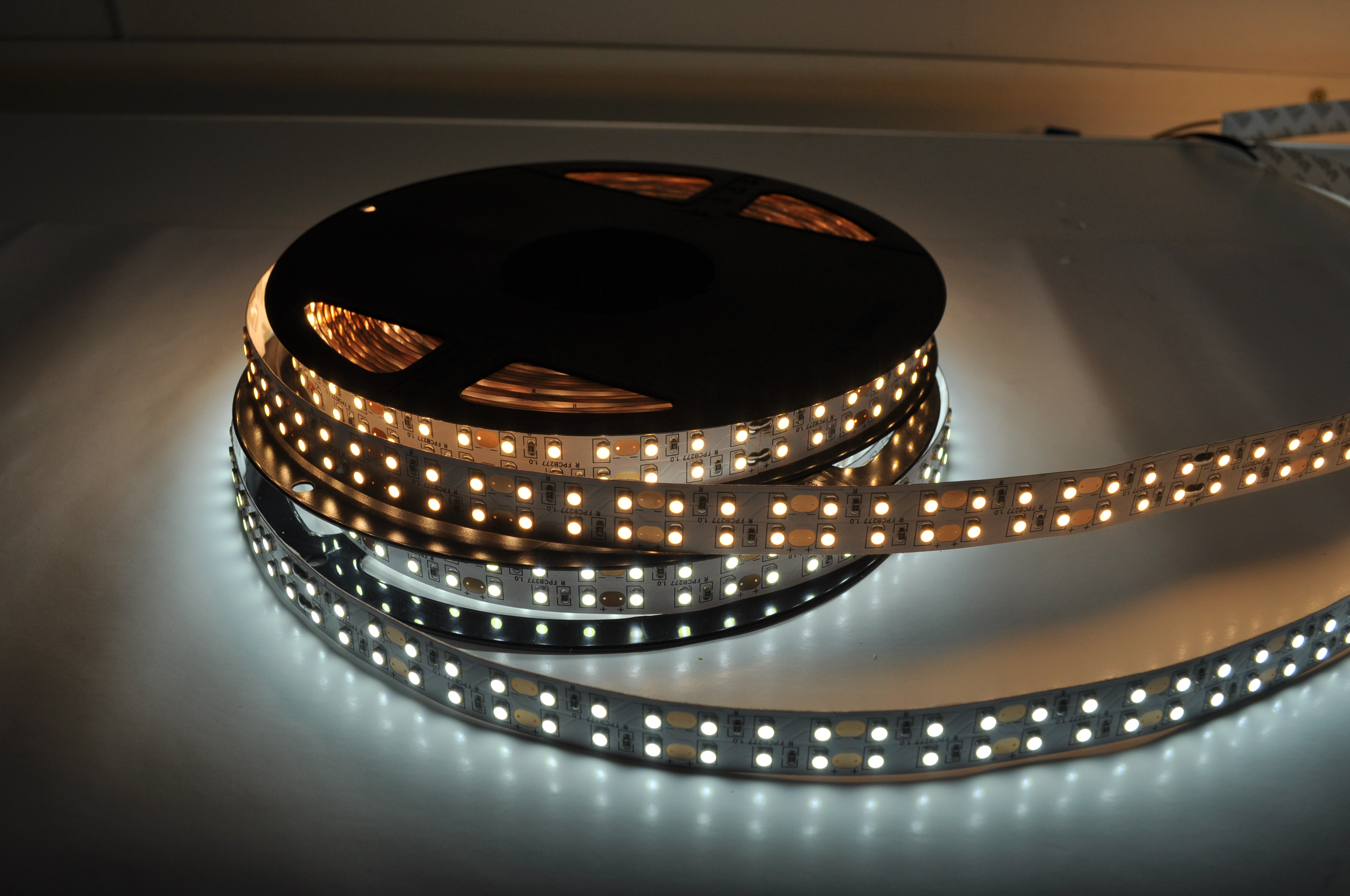 Double Row Ultra Bright Flexible Strip, Cool White and Warm White