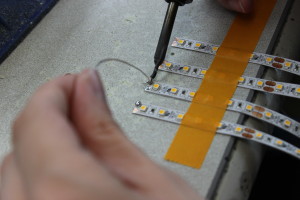 soldering flexible led strip